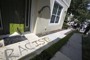 The Derek Chauvin House in Windermere, Florida, Has Been vandalized